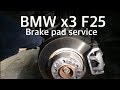 HOW TO BMW x3 F25 Bremsbeläge und Sensor tauschen hinten xDrive elektronische Handbremse