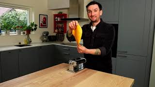 How to roll Pasta dough and how to shape Tagliatelle & Pappardelle - Pasta GUIDE with Mateo Zielonka