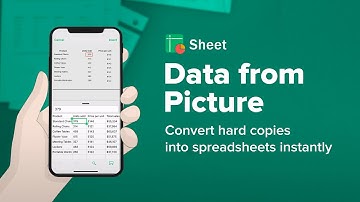 Data from Picture | Zoho Sheet