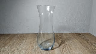 Из обычной стеклянной вазы сделали настоящую красоту. Декор своими руками
