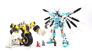 Lego China Enlighten 3007 Super Soccer Defensive Zone Robot - MengBrick Build