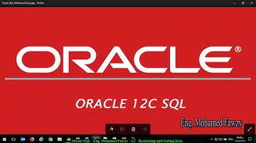 Oracle SQL 12c Arabic - L2  - Restricting and Sorting Data