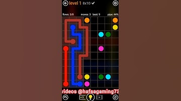 flow free rectangle pack 8×10 level 1 #hafsagaming #shorts #viral #gaming #flowfree