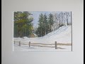 " In the Depth of Winter " Watercolour Snow Scene. Simply the Best