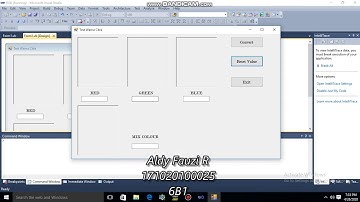 Simulasi pencampuran warna RGB dengan Visual Basic
