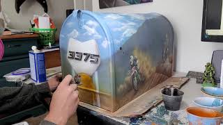 Airbrush Mailbox time-lapse Casey McCoy ARTS