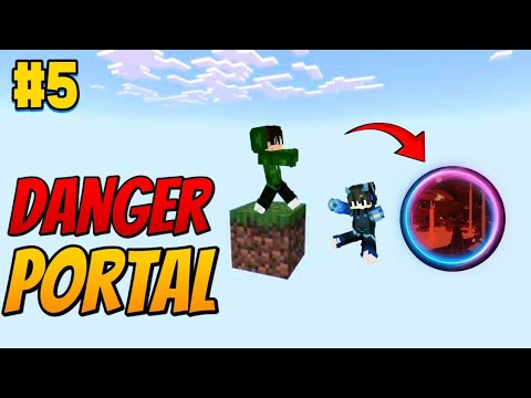 One block SMP Danger portal Minecraft one block danger portal Indian gamer Ujjwal bhai 1K subscribe