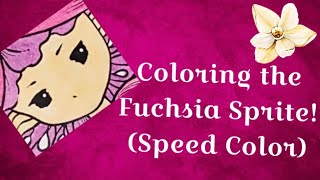 Coloring the Fuchsia Sprite!!