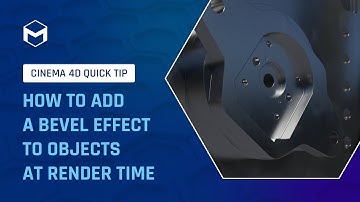 #C4DQuickTip 47: How to add a bevel effect to objects at render time in Cinema 4D