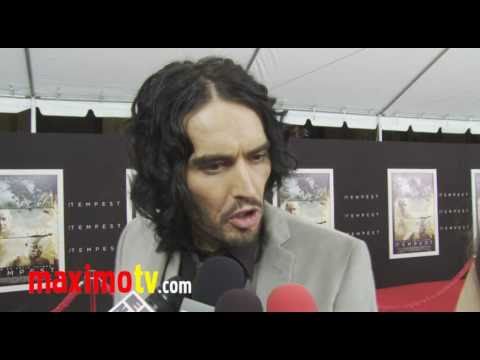 "The Tempest" Premiere Arrivals Russell Brand, Kat...