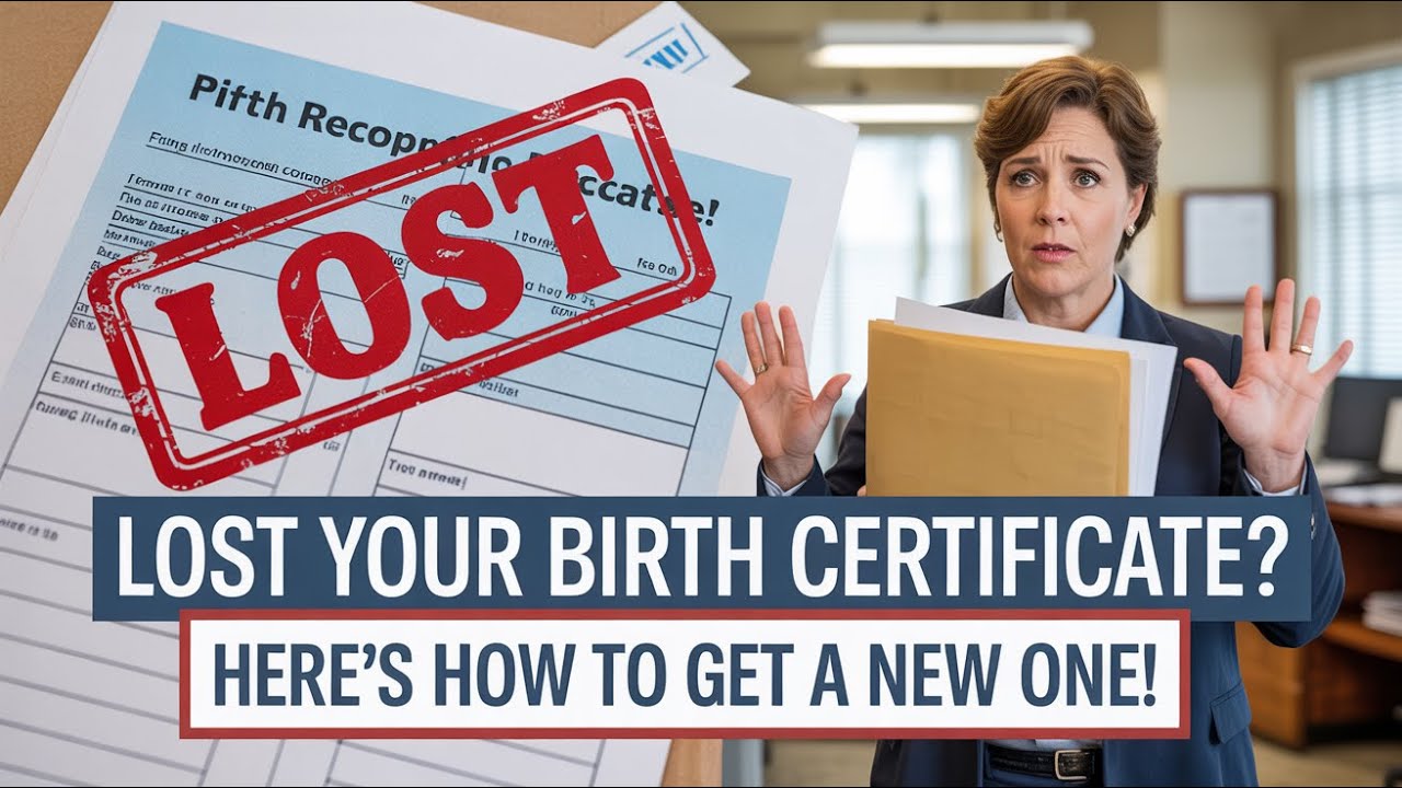 How can I replace a lost birth certificate? - YouTube