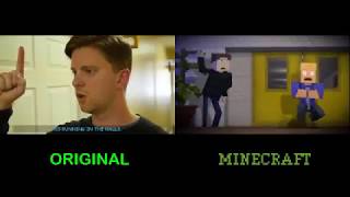 BALDI'S BASICS the MUSICAL ORIGINAL VS MINECRAFT