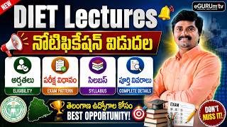 📚 DIET Lectures Notification 2026 | Eligibility | Exam Pattern | Syllabus | Full Details