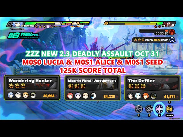 chocolat☆です。狼雅 2点 ZZZ New 2.3 Deadly Assault Oct 31 : M0S0 Lucia & M0S1 Alice & M0S1