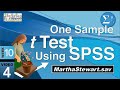 How to Do a One Sample t Test in SPSS (10-4)