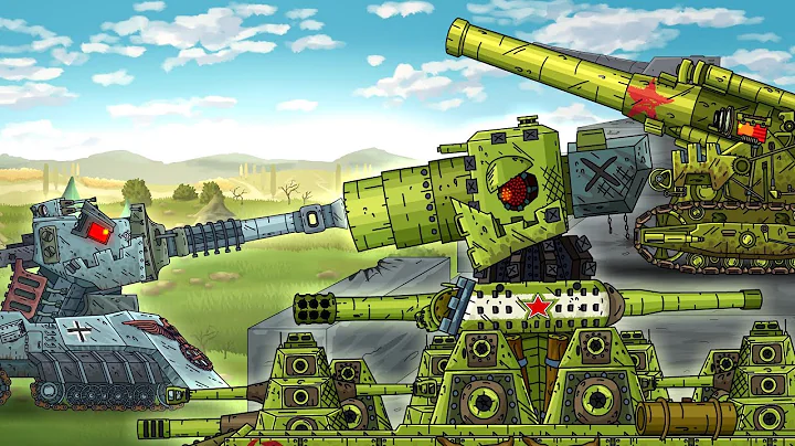 FINAL: RATTE VS GROSS STURMEN! New Karl-44 - Cartoons about tanks