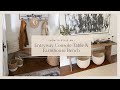 How-to Style an Entryway with a Console Table &amp; Farmhouse Bench