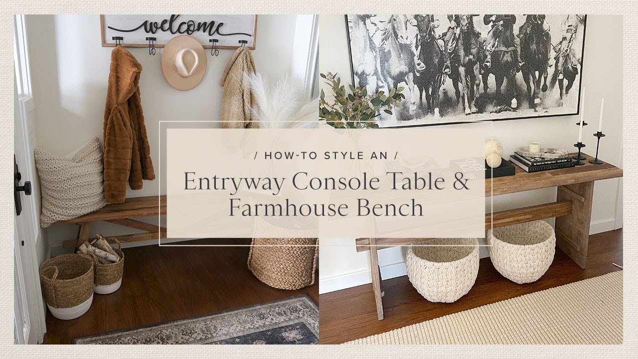 How to Style Your Entryway with a Bench