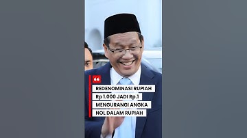 Purbaya Siapkan Rencana Besar! Rp1.000 Jadi Rp1? Redenominasi Rupiah! 💸🇮🇩