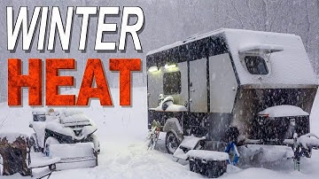 Heating my DIY Travel Trailer - Winter Camping solutions with a BougeRV Diesel Heater