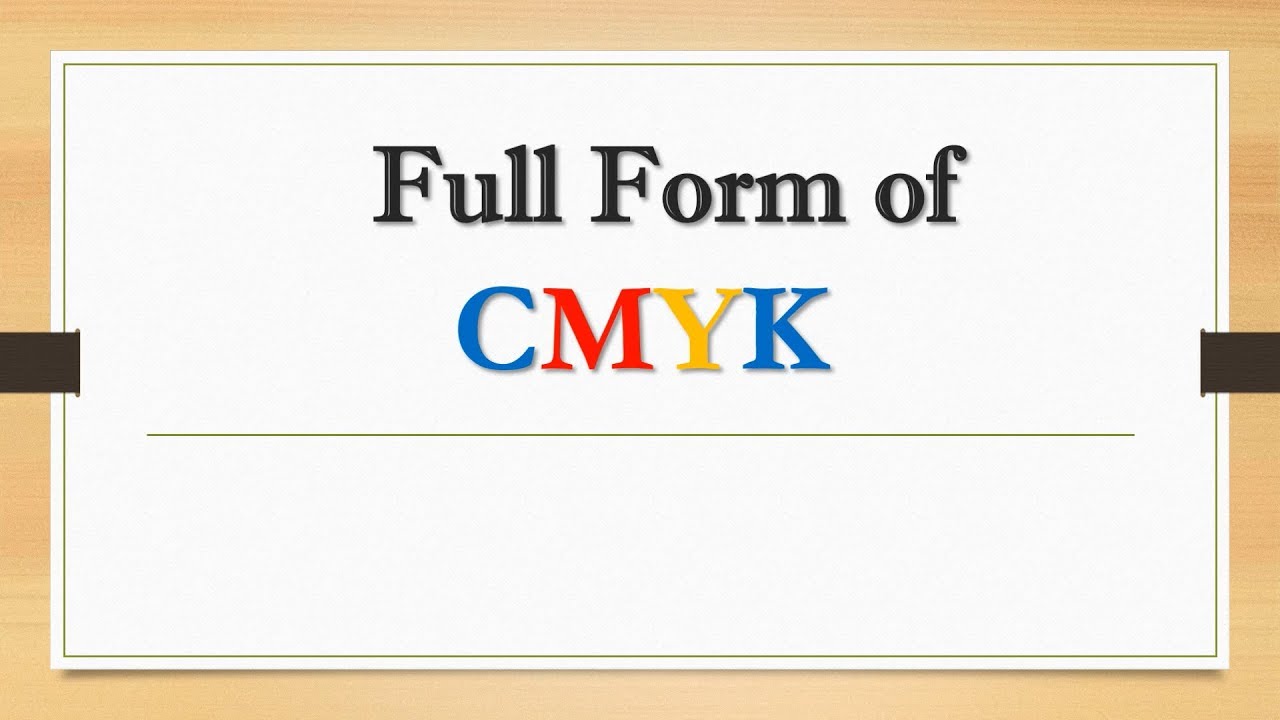 Full Form Of CMYK Did You Know YouTube Full Form Of CMYK Did You Know YouTube