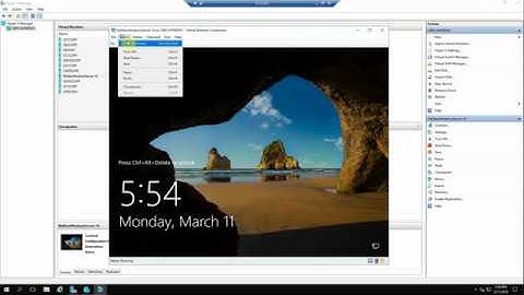 Creating a new VM on Win Server 2016 Hyper-V