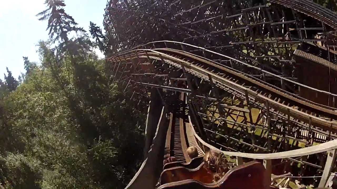 Timber Hawk Ride Queue Wild Waves: TimberHawk POV - YouTube