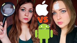 АСМР Кому хуже? Хозяину Андроид или Айфон? 🍏🤖 ASMR iPhone vs Android 📱 Who is worse off? 🥺