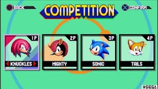 Sonic Mania| 4 Player Competition Mode