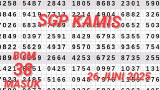PREDIKSI SGP 26 JUNI 2025 | TARIKAN PAITO SGP HARI INI