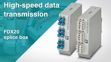 High-speed data transmission with the FDX20 splice box