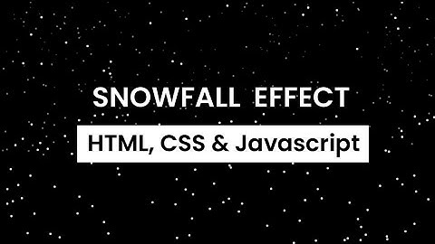 Pure CSS Snowfall animation Effects  Falling Snow Animation