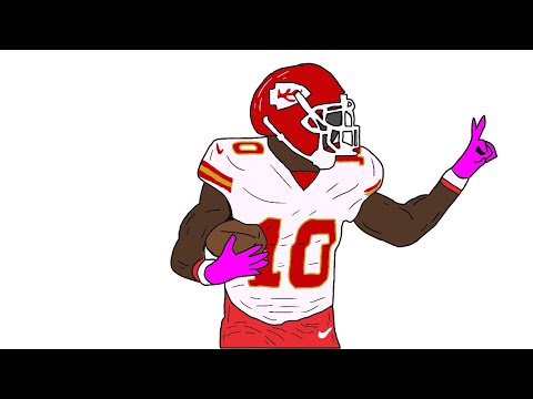 Tyreek Hill drawing 🏈 Relaxing/Satisfying - YouTube
