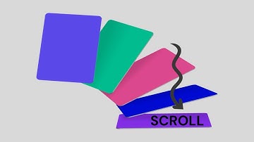 Haga este efecto/animación de desplazamiento de tarjetas apiladas en Elementor