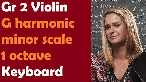 How to play G harmonic minor scale and arpeggio 1 octave - Step 2 (note names on the keyboard)