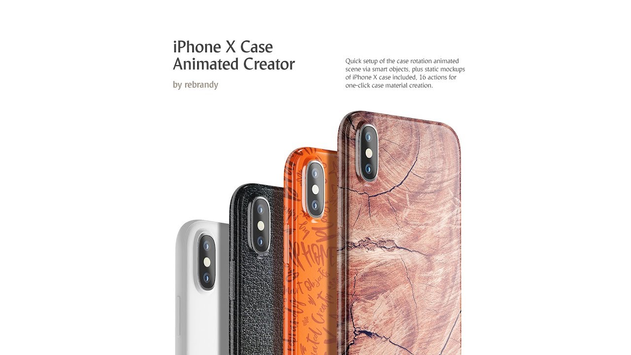 Iphone X Case Animated Creator In Device Mockups On Yellow Images Creative Store