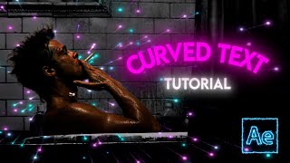 CURVED TEXT Tutorial in After Effects