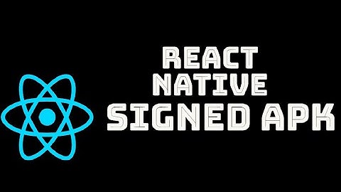 Release APK in React Native for android.