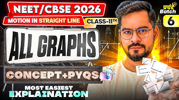5 Motion in a Straight Line: Master All Graphs in 1 Class + PYQs | NEET 2026 Physics 🔥