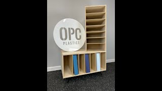 Stock Up Acrylic Sheet Storage Assembly