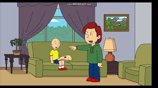 Caillou Eats Pizza in the Living Room and gets Grounded