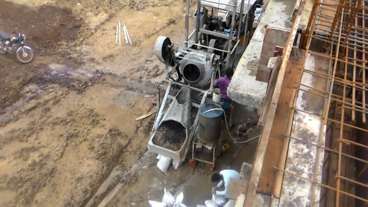 Lift concrete machine - YouTube