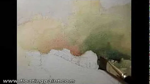 Watercolor by Joseph Chiang - Lightened Distant Bu...