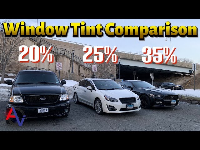 How it Looks to Have 35%, 25%, and 20% Window Tint!