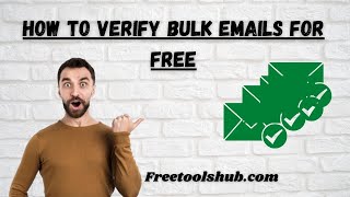 How To Verify Bulk Emails For Free🔥Bulk Email Verifier  (Free Email Verifier Software)