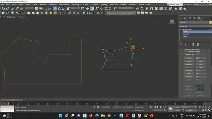 3Ds MAX - Editable Splines