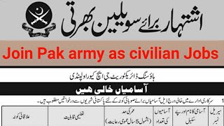Civilian jobs in GHQ Rawalpindi as Assistant UDC LDC