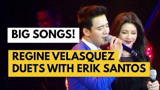 Regine Velasquez performs at Erik Santos' Milestone concert at MOA Arena