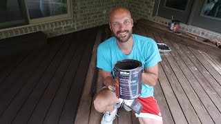 How to Paint a Deck with Behr DeckOver | HONEST REVIEW
