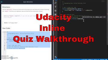 Udacity - Inline Quiz Walkthrough - JavaScript